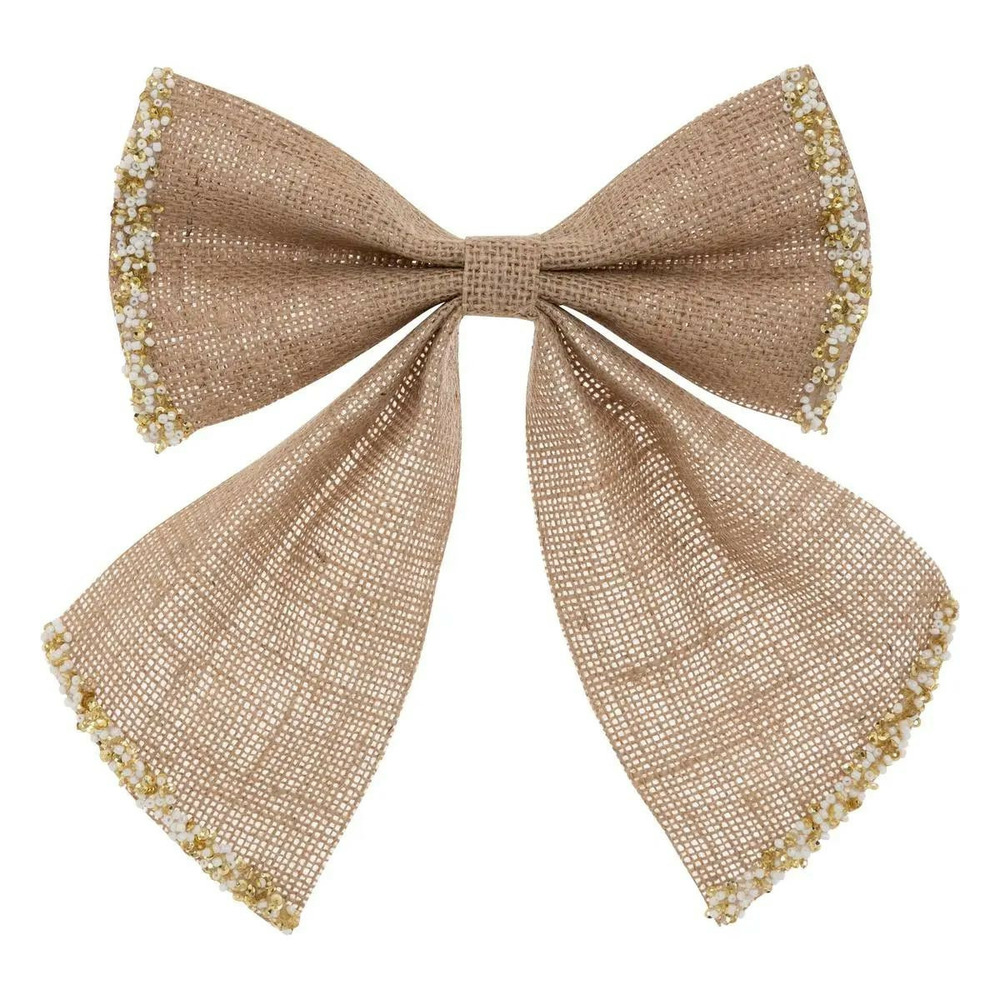 Nœud déco noël en jute 