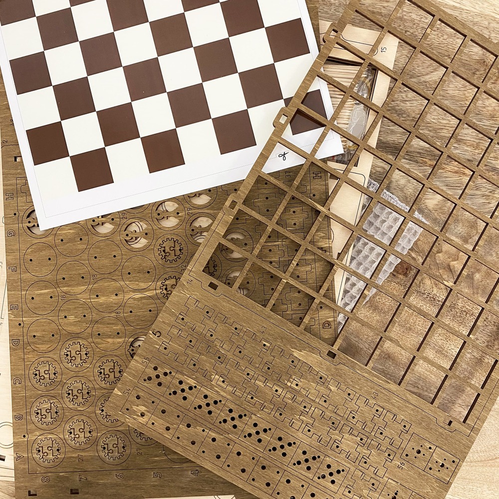 Maquette 3d en bois - jeux de société