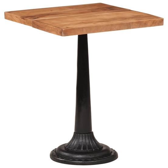 Table de bistro 60x60x76 cm bois d'acacia massif