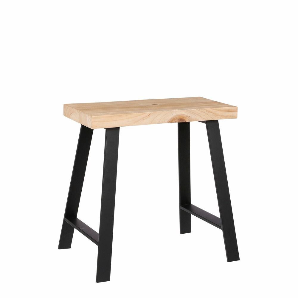 Mica decorations plano banc - l46 x l32 x h46 cm - brun clair