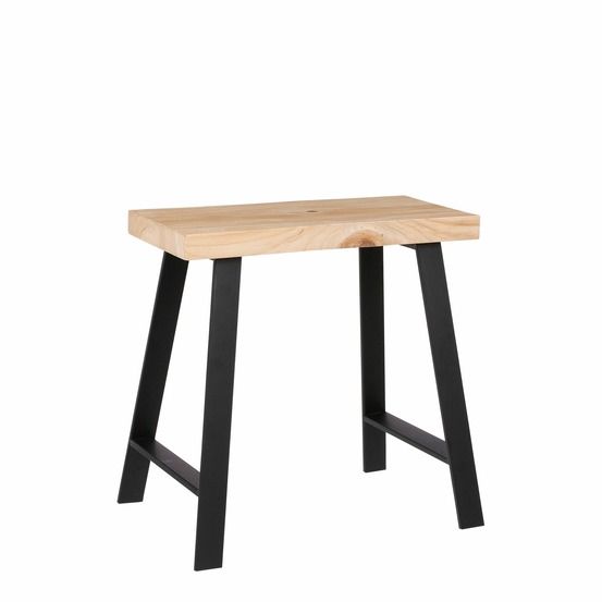 Mica decorations plano banc - l46 x l32 x h46 cm - brun clair