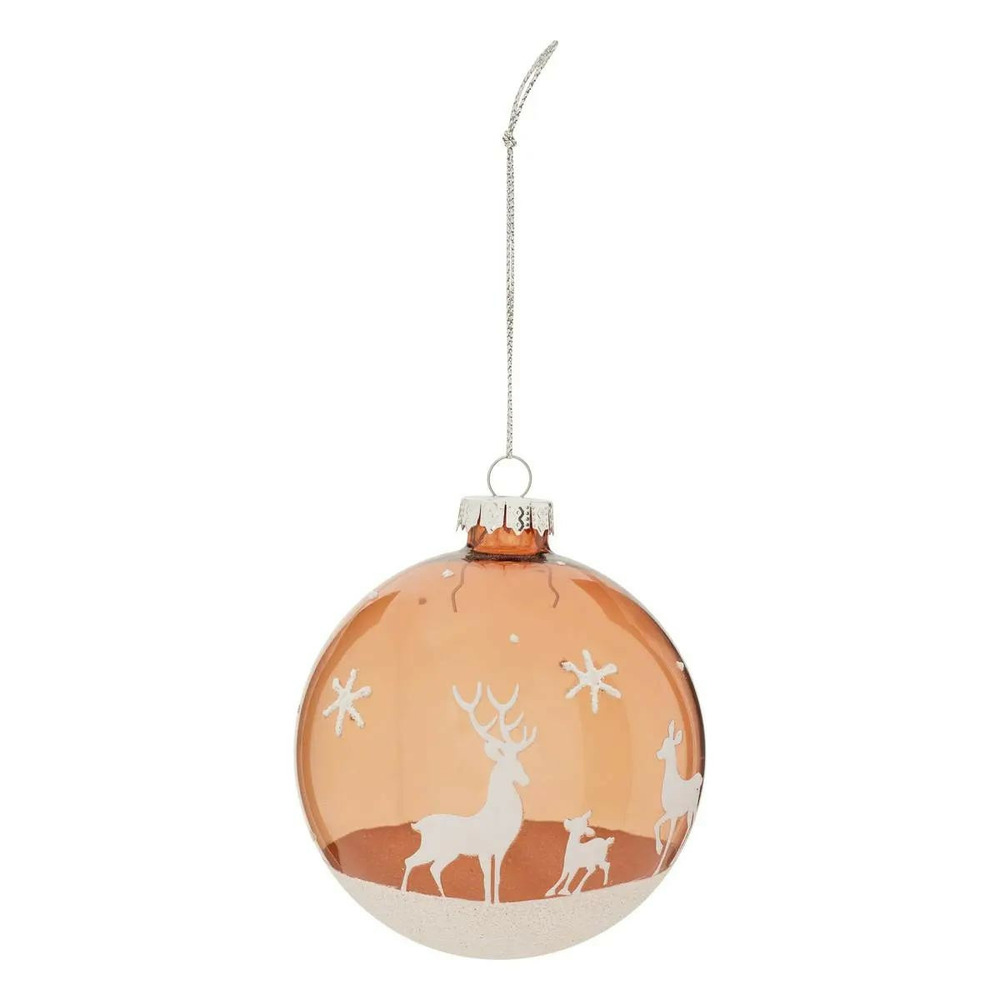 Boule de noël en verre 