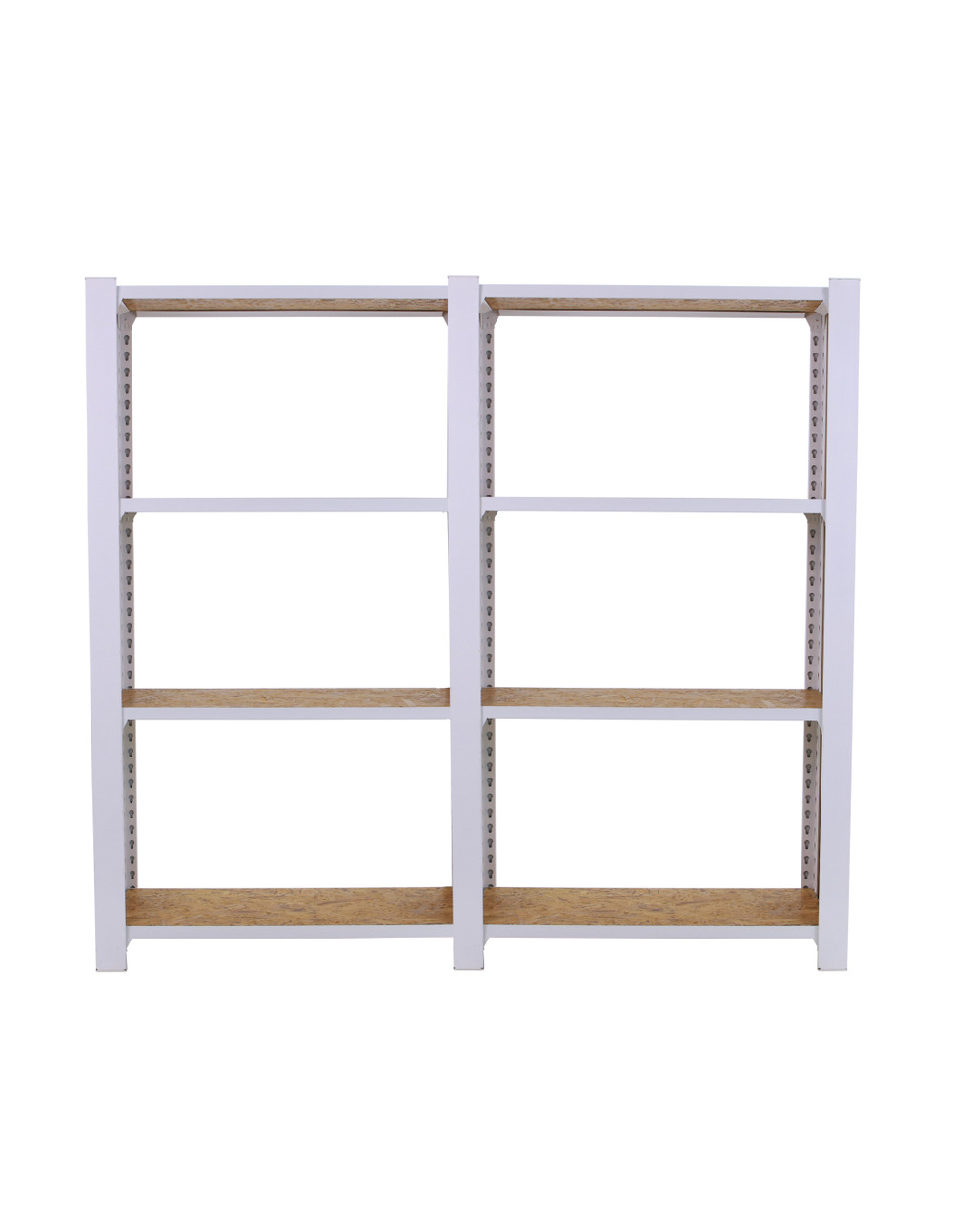 Etagère légère sans vis officlick 4/300 wood 1600 blanc/osb + plaques 1500 blanc/osb 1500x1600x300 - simonrack