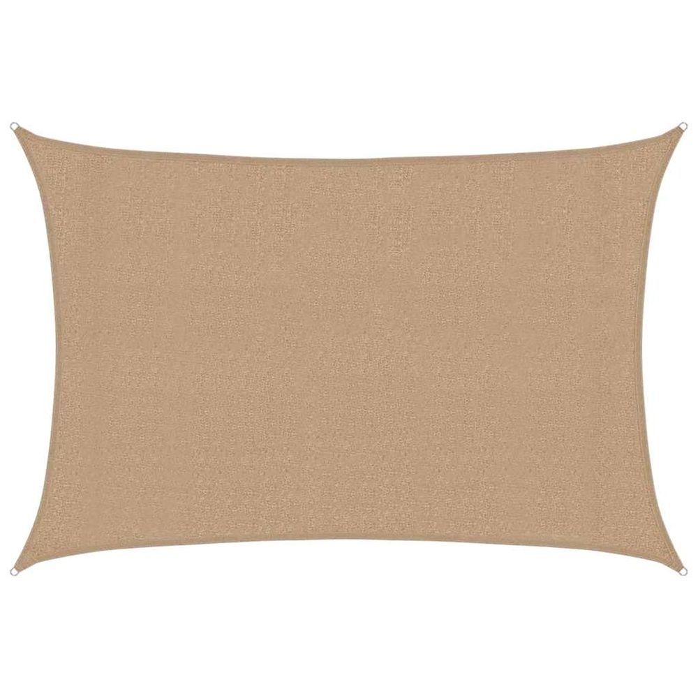 Voile d'ombrage 160 g/m² taupe 3x4 m pehd