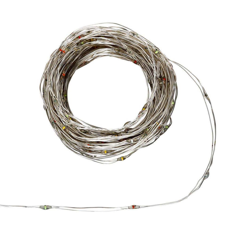 Guirlande lumineuse d'extérieur 15 m 300 led multicolore fil cuivre 13 fonctions sur secteur