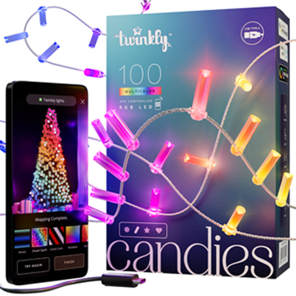 Guirlande lumineuse 100 leds candies candles - twinkly