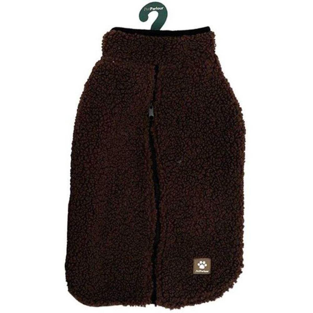 Manteau teddy pour chien 45 cm chocolat