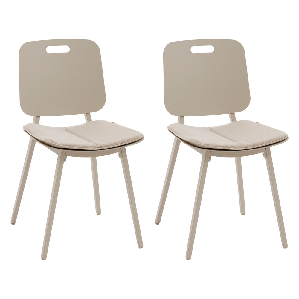 Lot de 2 chaises de jardin 