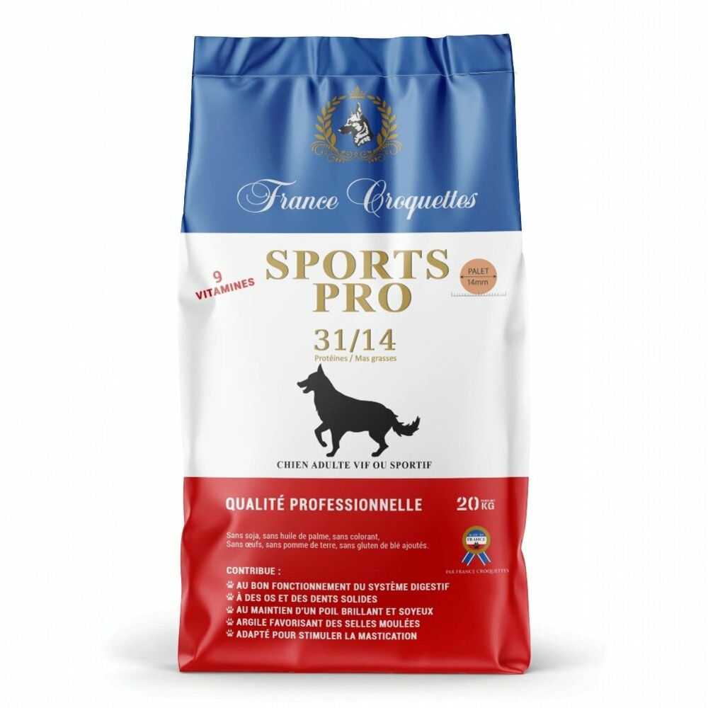 France croquette pour chien adulte sports pro - 31/14 – 4kg – chien actif