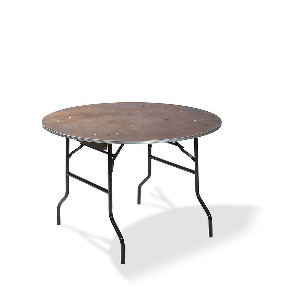 Table de banquet ronde pliable en bois - ø122 à 183 cm - veba