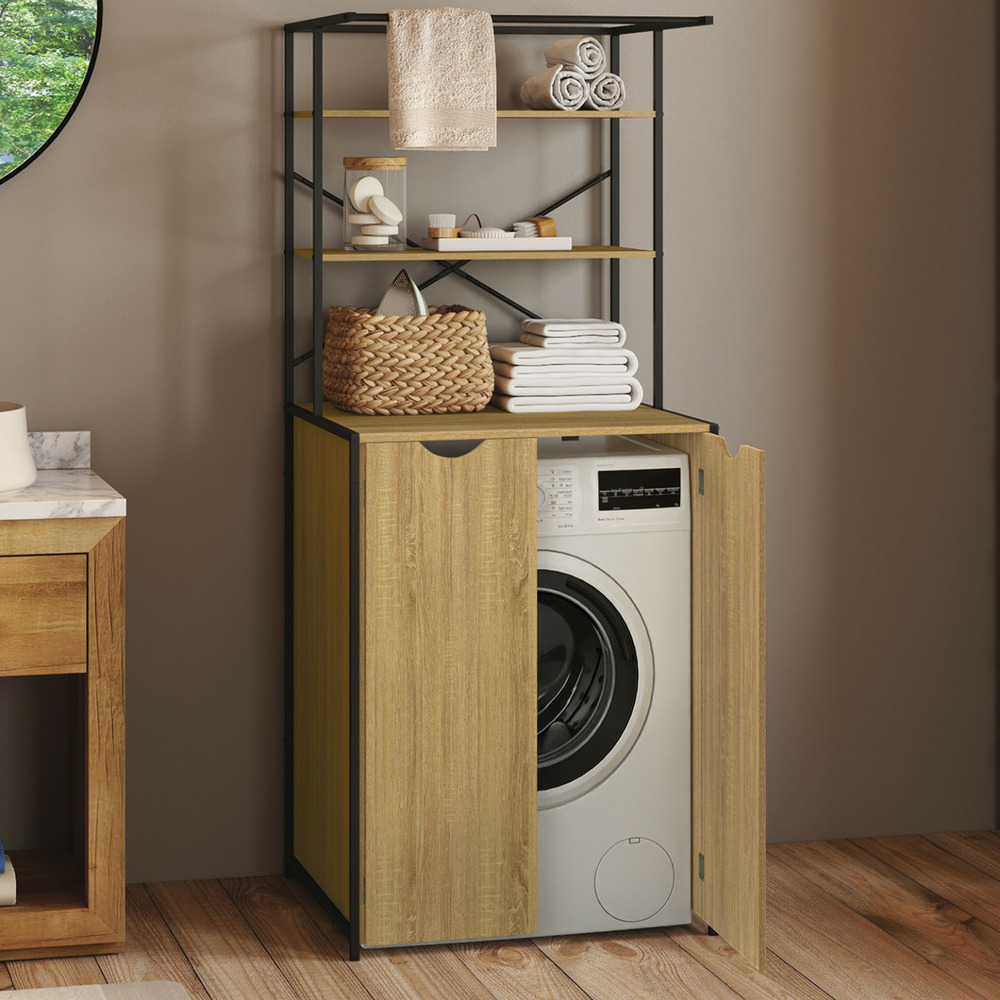 Meuble dessus machine à laver fermé detroit design industriel