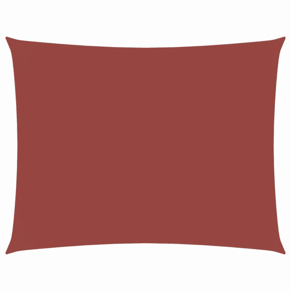 Voile de parasol tissu oxford rectangulaire 3x4 m terre cuite