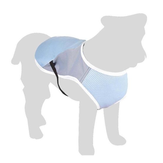 Manteau rafraîchissant frozen gris longueur 40 cm ø 50-64 cm pour chien