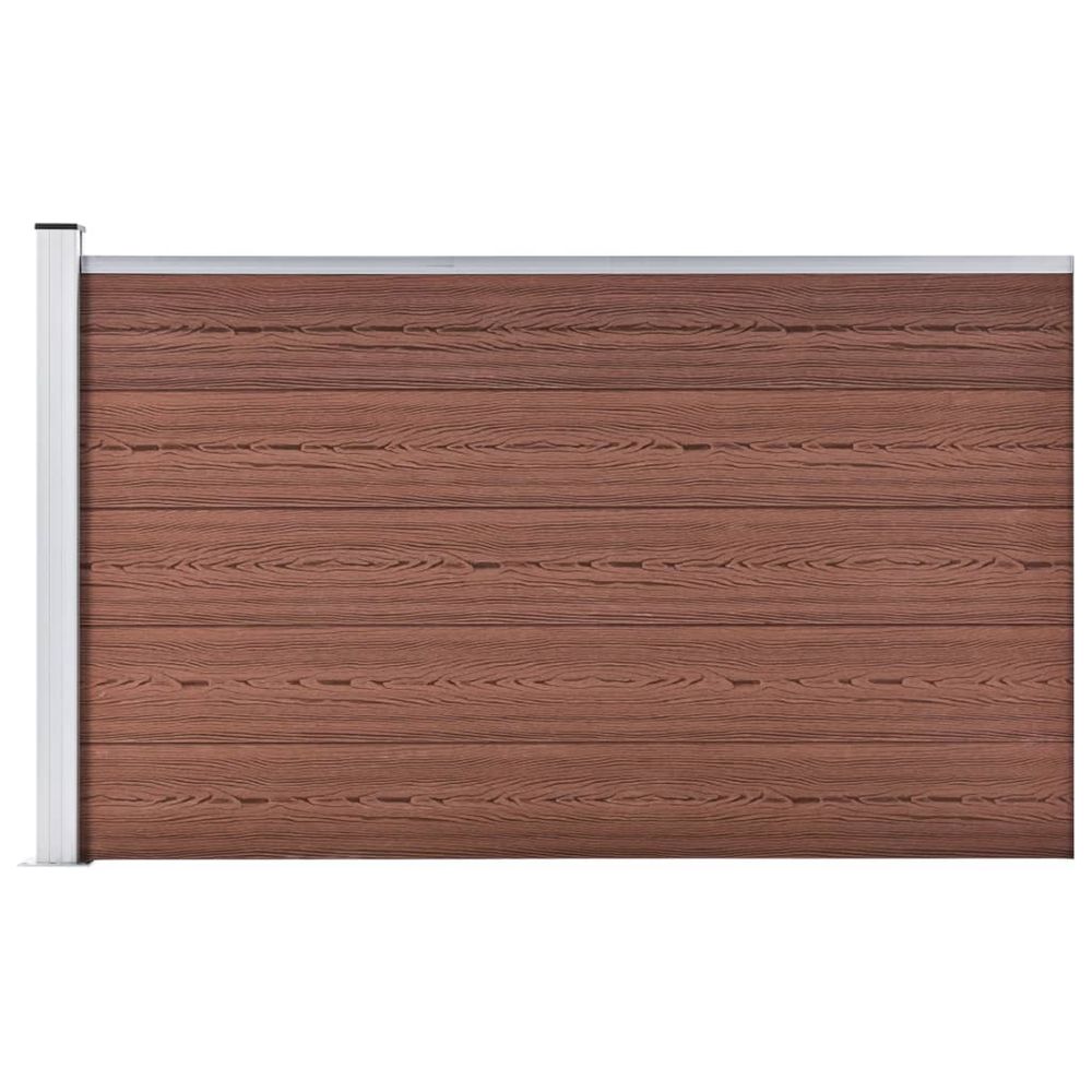 Clôture de jardin wpc 175x105 cm marron
