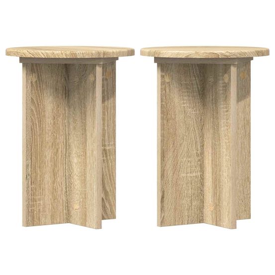 Support de plante 2 pièces chêne sonoma ø29,5 x 40 cm