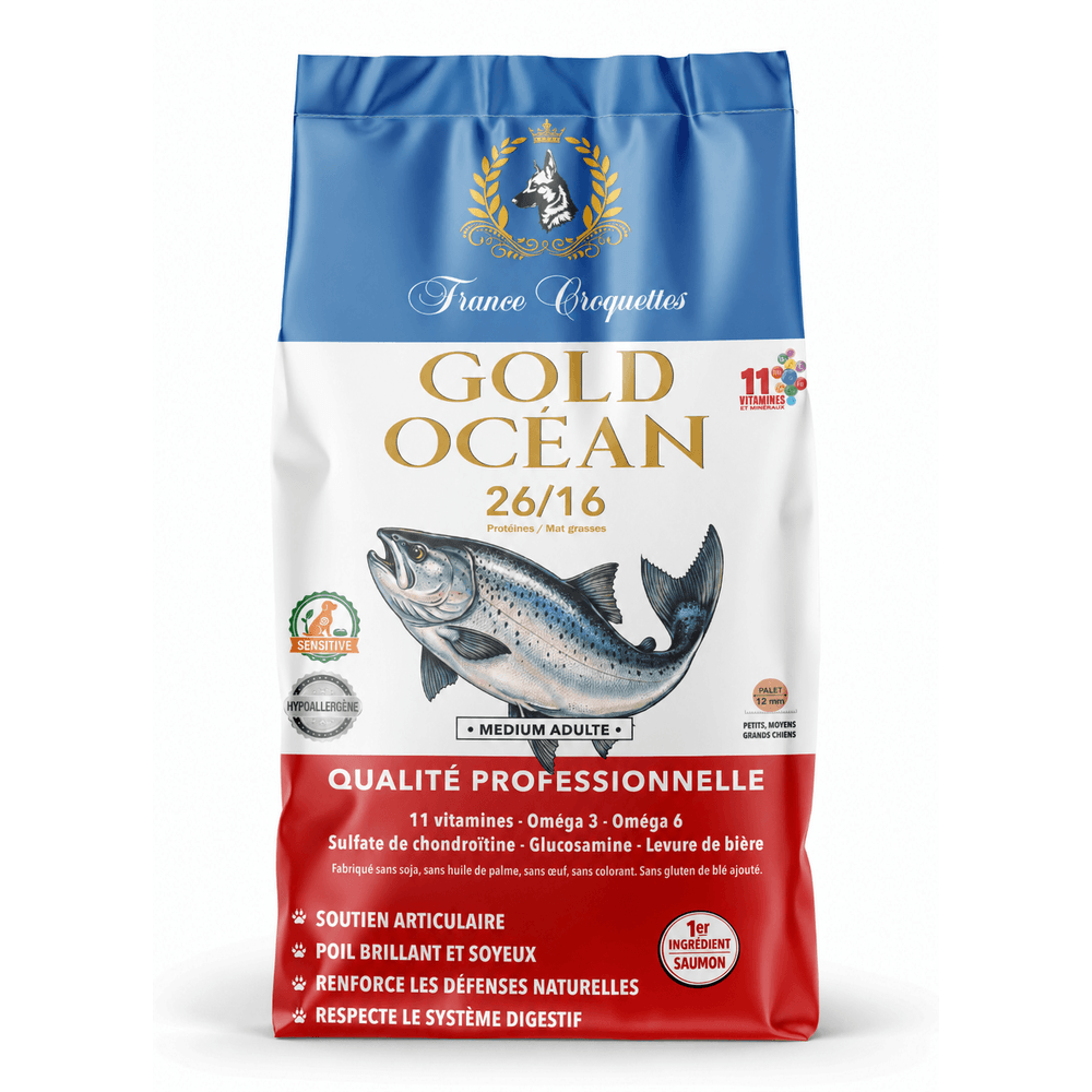 France croquettes croquettes pour chien adulte gold océan 26/16 - 4 kg