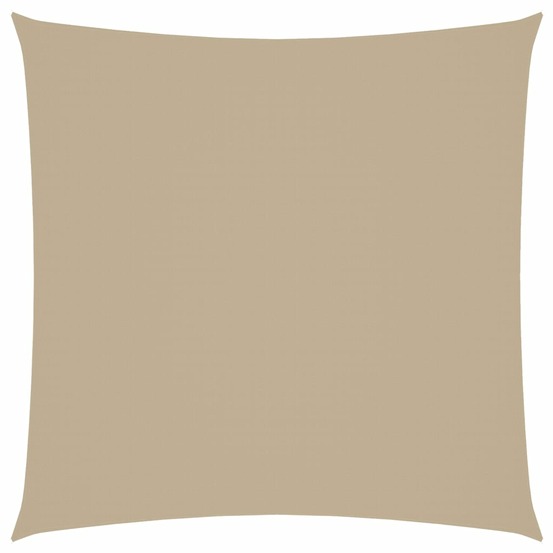 Voile de parasol tissu oxford carré 4x4 m beige