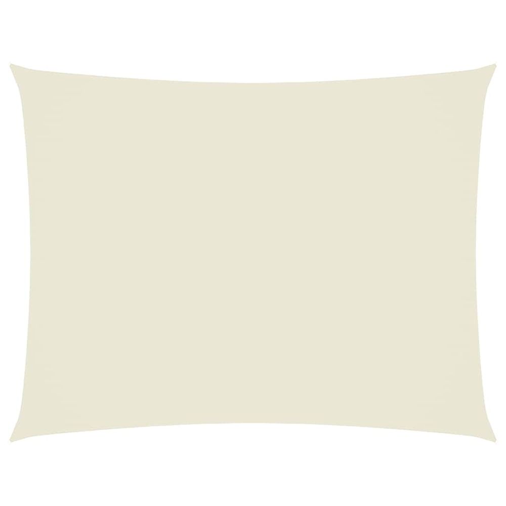 Voile de parasol tissu oxford rectangulaire 3,5x5 m crème
