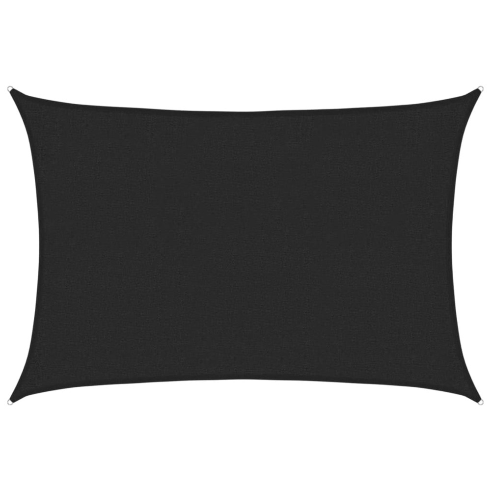 Voile d'ombrage 160 g/m² noir 2x3 m pehd