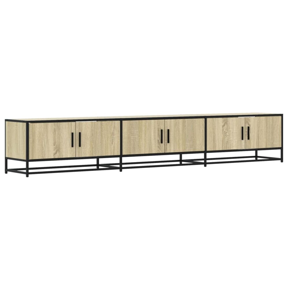 Meuble tv chêne sonoma 240x35x41 cm bois d'ingénierie