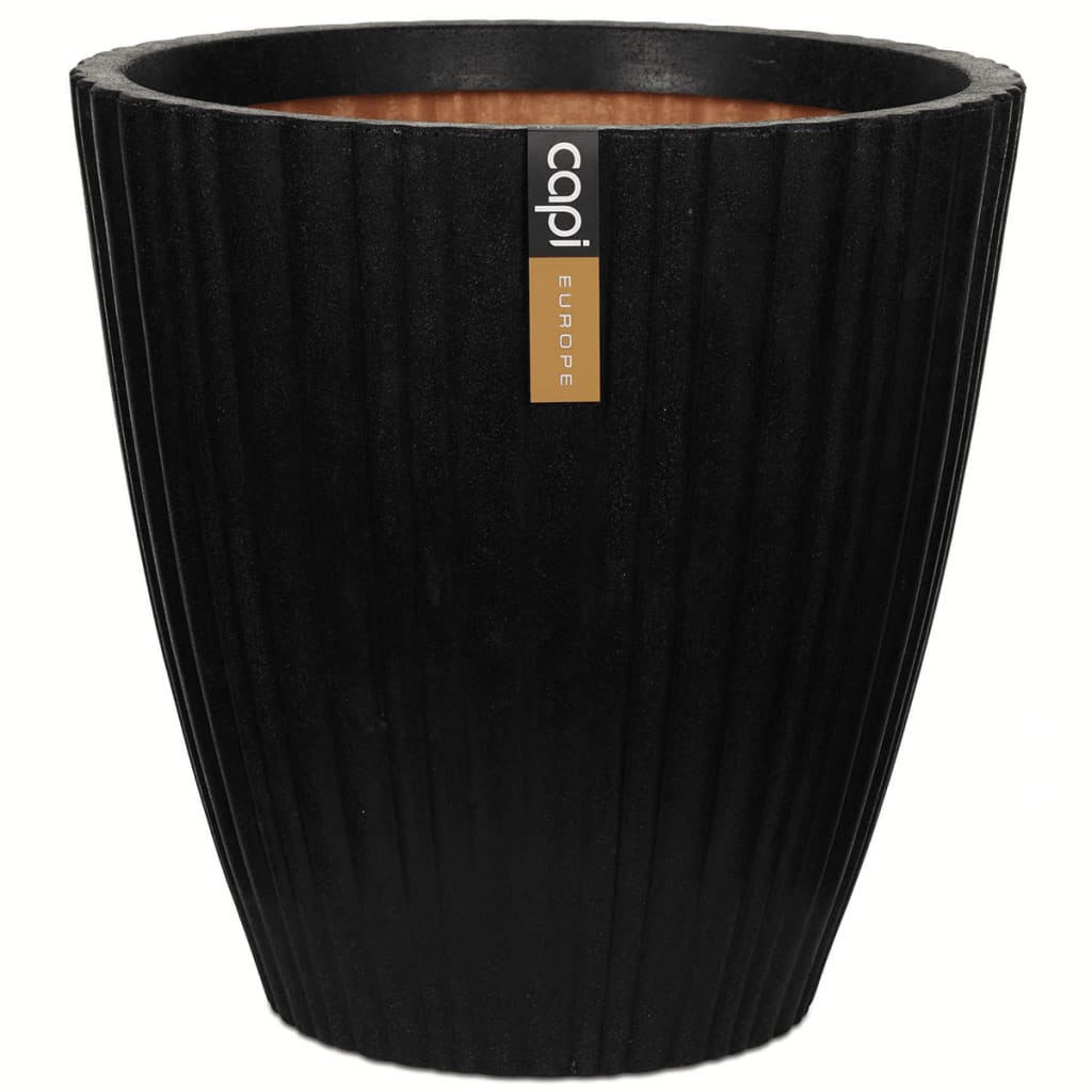 Pot à fleurs urban tube conique 55x52 cm noir kblt802