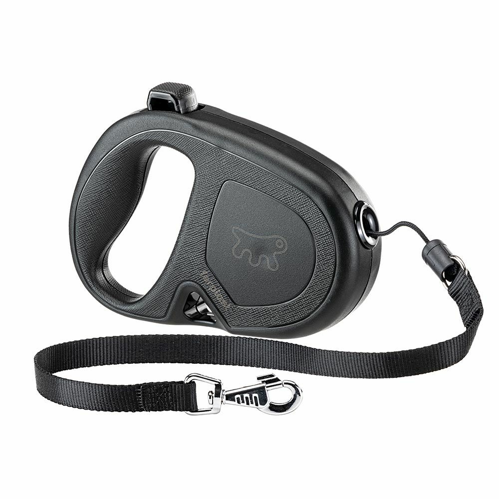 Ferplast laisse chien enrouleur flippy one, laisse pour chiens de taille moyenne jusqu'à 20 kg. Cordon extensible max 5 m. Bouton
