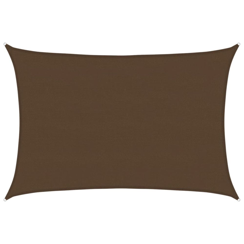 Voile d'ombrage 160 g/m² marron 5x6 m pehd