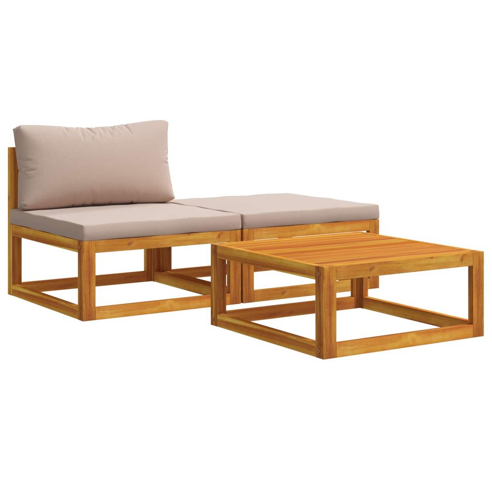 Ensemble de canapé modulable avec coussins 3 pc 2 place