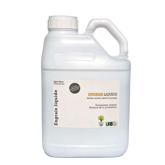 Engrais acides aminés, formule concentrée à diluer - agro sens - 5 litres (2500 litres de préparation)