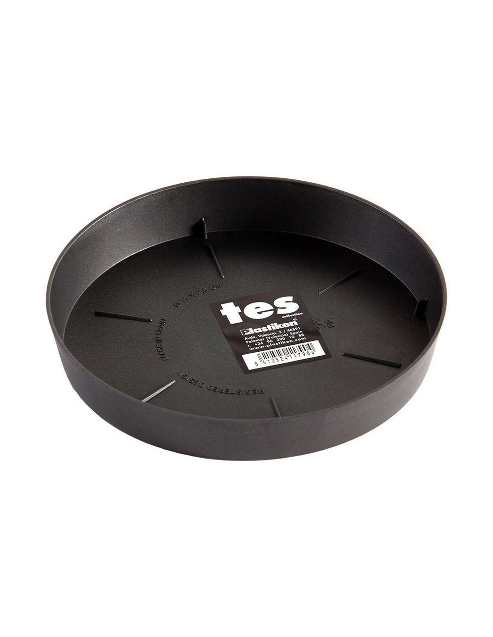 Plaque dinjection pour pot tes ø17cm plastiken anthracite - plastiken