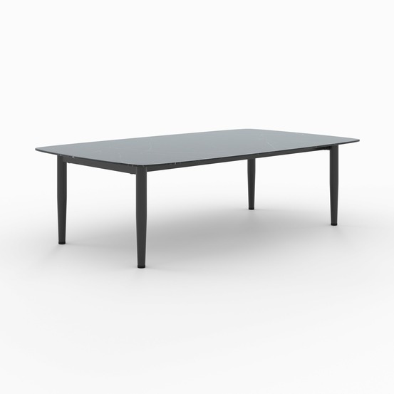 Wilo-table basse de jardin en verre effet marbre