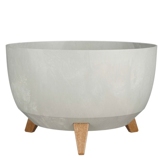 Mica decorations doppio support plante - 20,5 x ø40 cm - jardiniere exterieur grande taille - jardiniere sur pieds - plastique