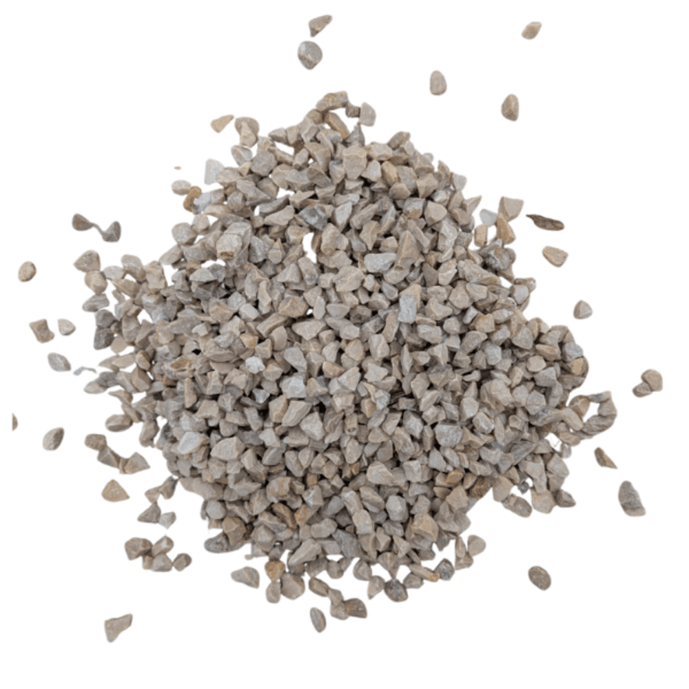 Gravillons calcaire blanc 6/10 mm – big bag +/- 1,5t – 20 m²