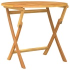 Table pliable de jardin 85x76 cm bois de teck solide