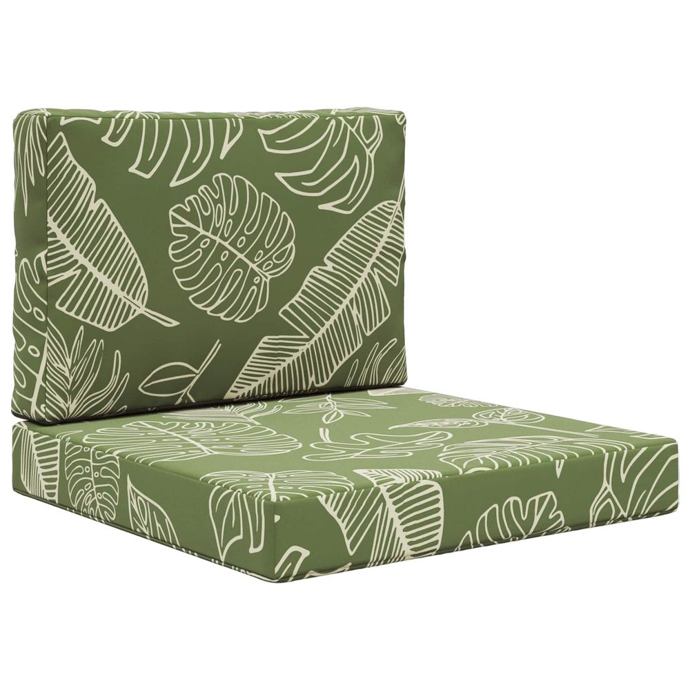 Coussin de canapé d'extérieur polyester modèle feuille
