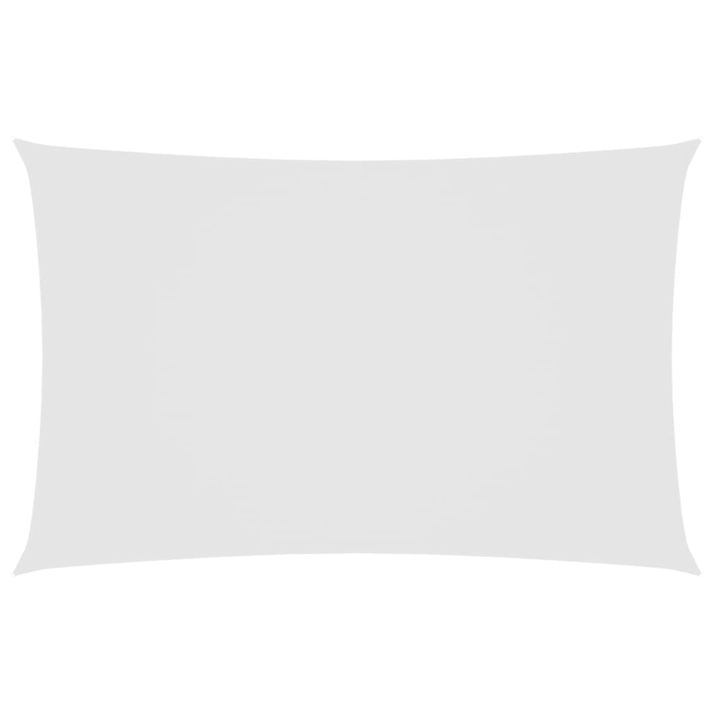 Voile de parasol tissu oxford rectangulaire 2,5x5 m blanc