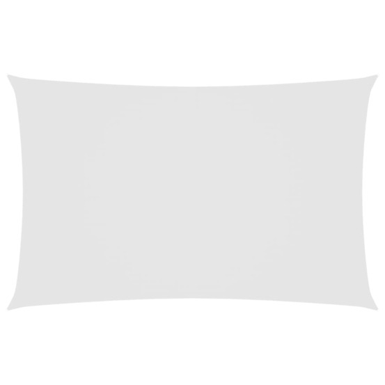 Voile de parasol tissu oxford rectangulaire 2,5x5 m blanc