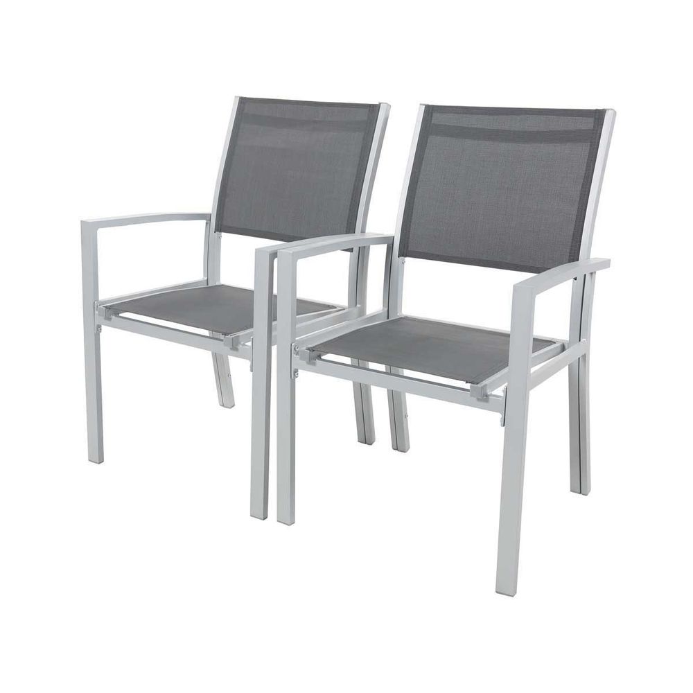 FAUTEUIL TEXTILENE GRIS X2-(770201)