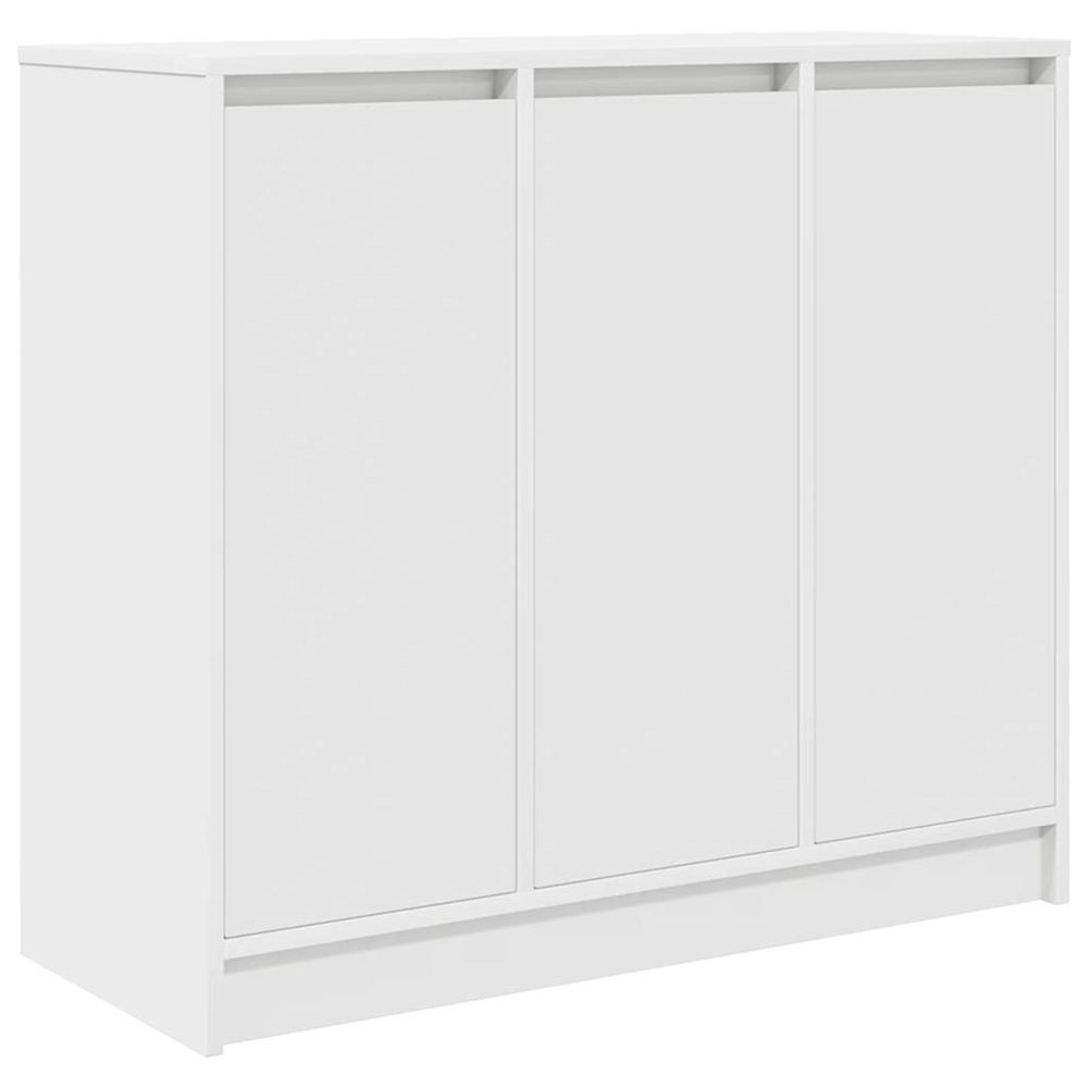 Buffet blanc 85x34x76 cm bois d’ingénierie