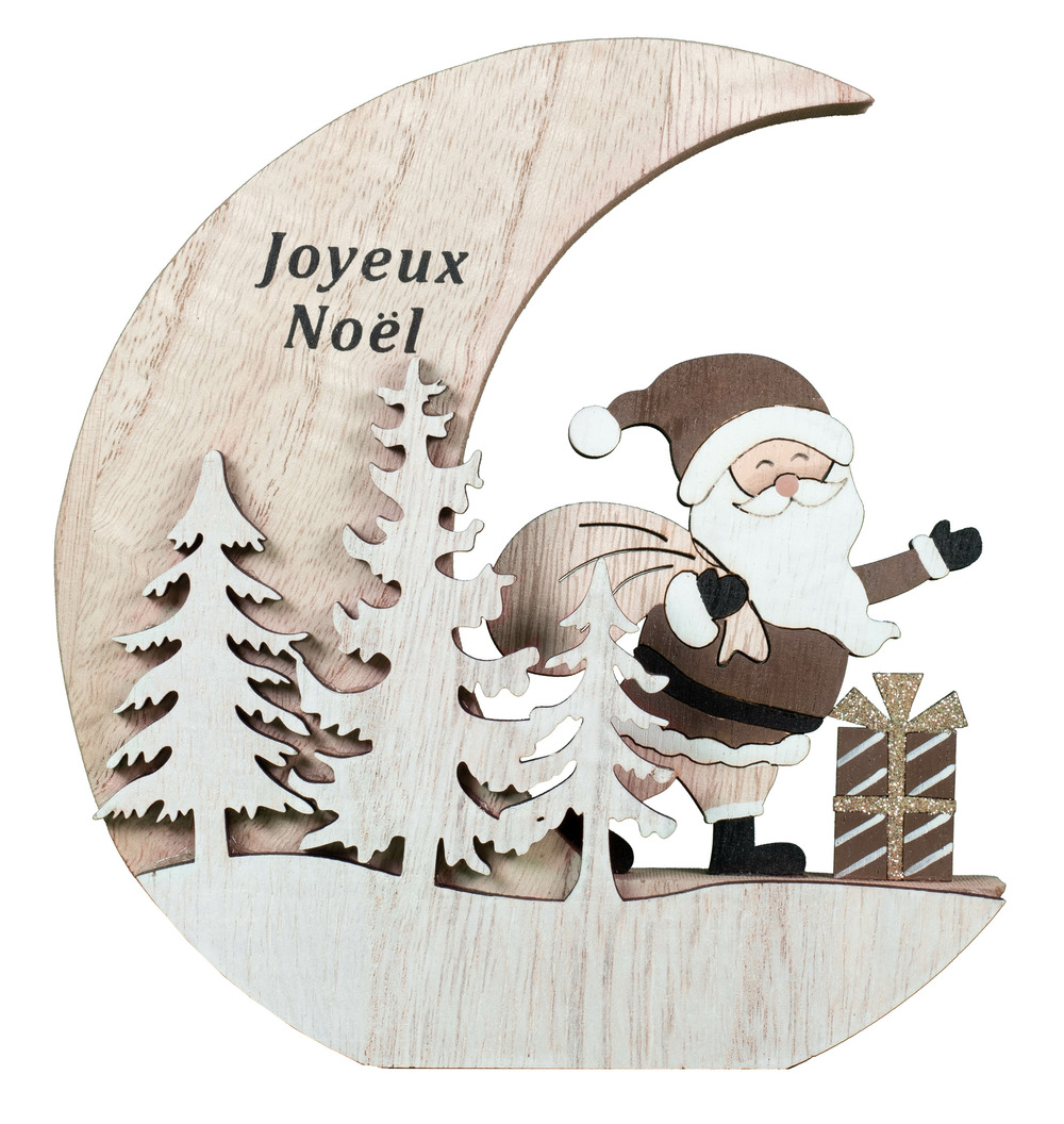 Père noël et lune à poser