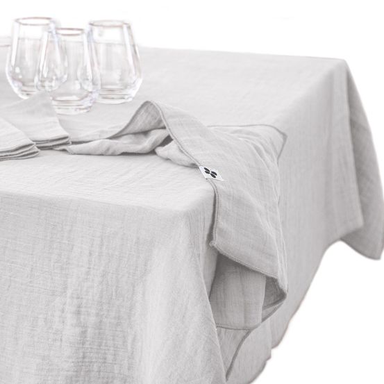 Nappe rectangle gaze de coton gaia