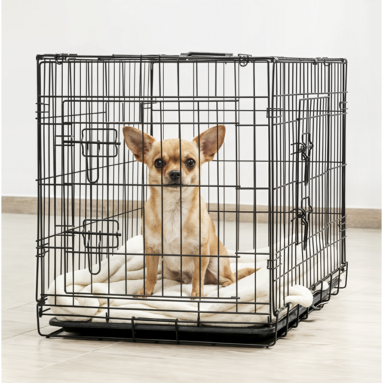 Cage de transport pliable pour chien 76x49x54cm taille m