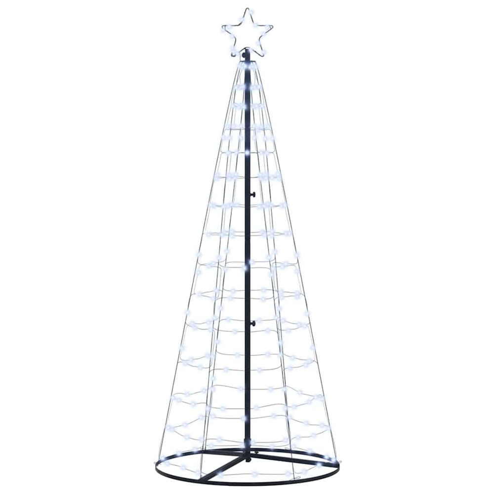 Arbre de noël led avec 390 led blanc froid 250 cm fer