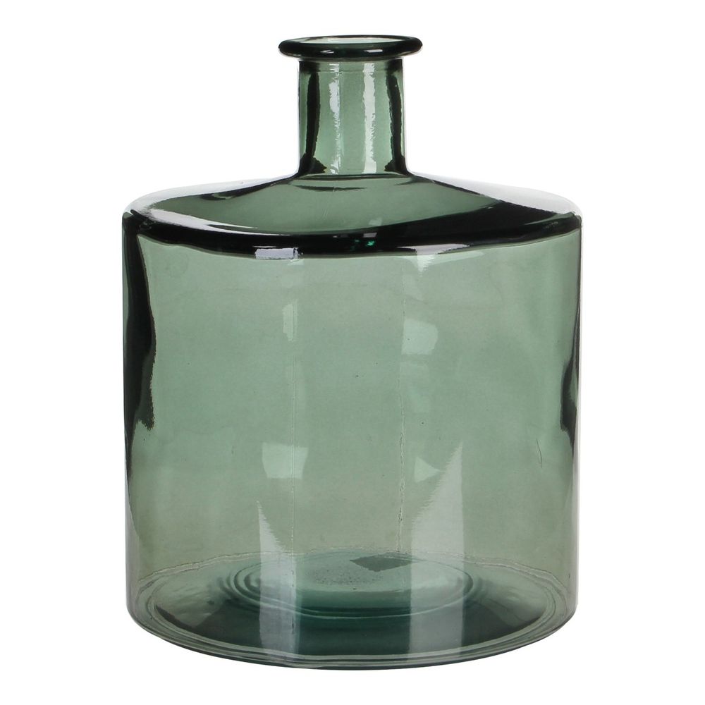 Mica decorations guan vase de bouteille - h26 x ø21 cm - vert
