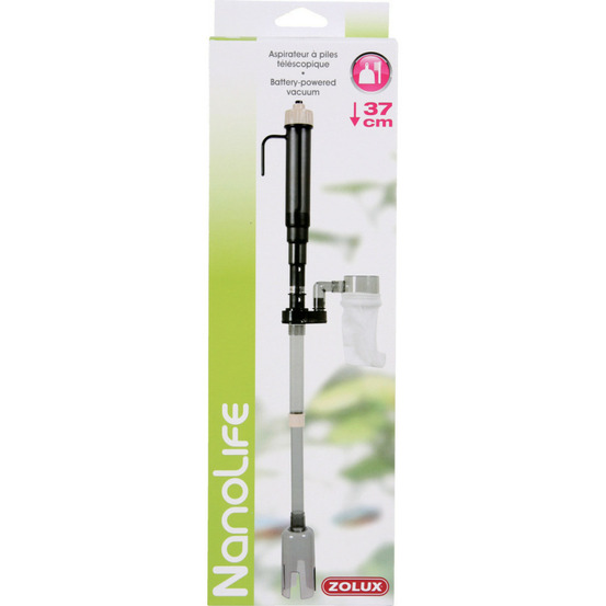 Aspirateur à piles télescopique 46 cm, pour aquarium