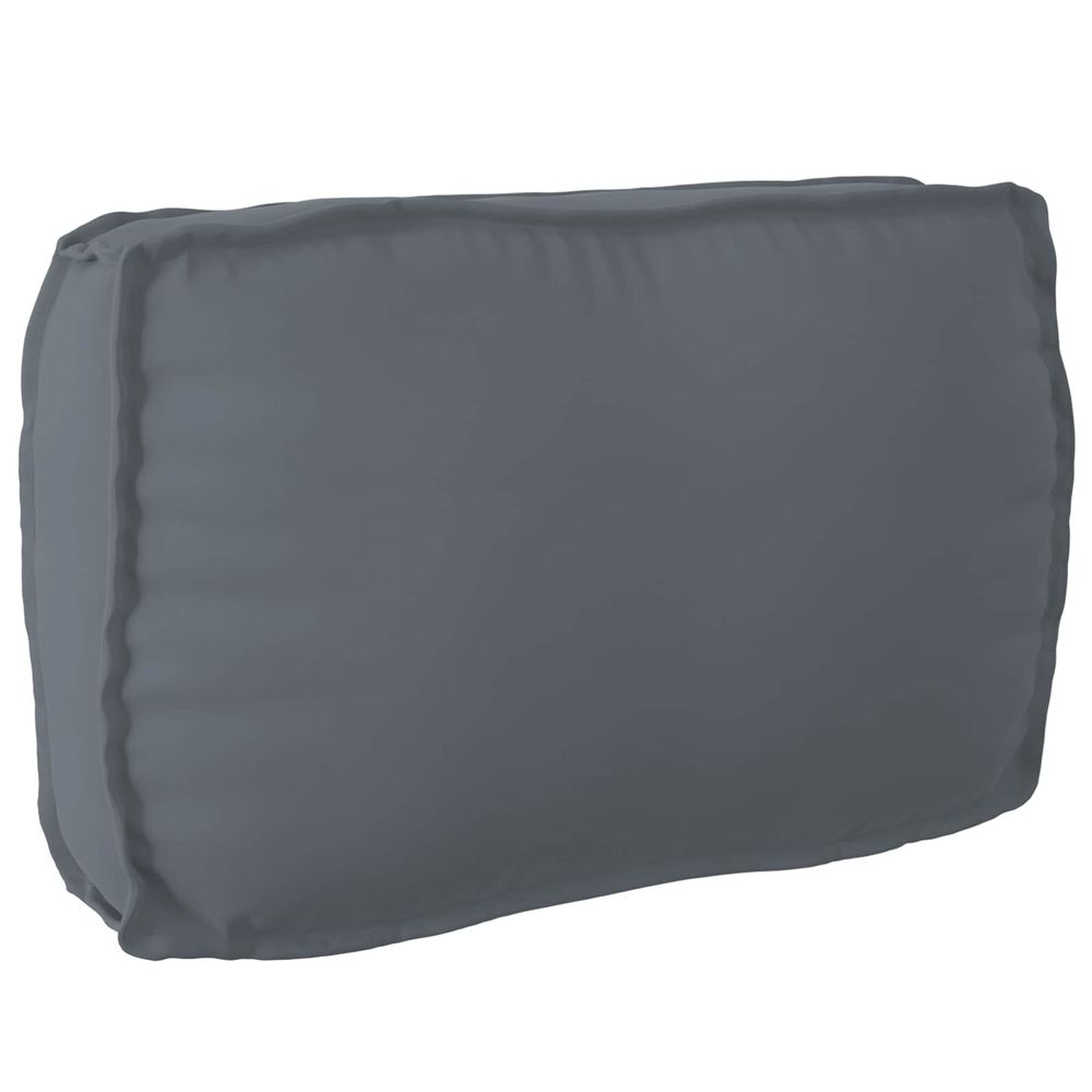 Coussin tissu oxford anthracite 70 x 40 x 12 cm