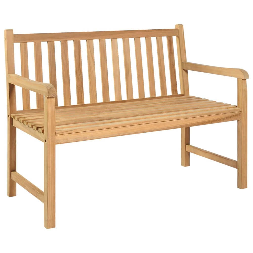 Banc de jardin meuble de patio d'extérieur terrasse 114 x 60 x 90 cm bois de teck solide