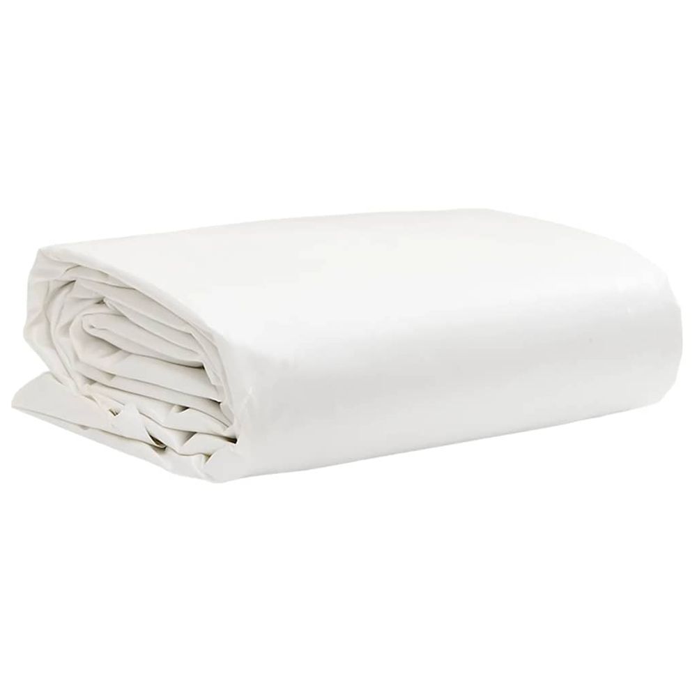 Bâche 650g / m² blanc 1 x 2,5 m toile avec revêtement en pvc