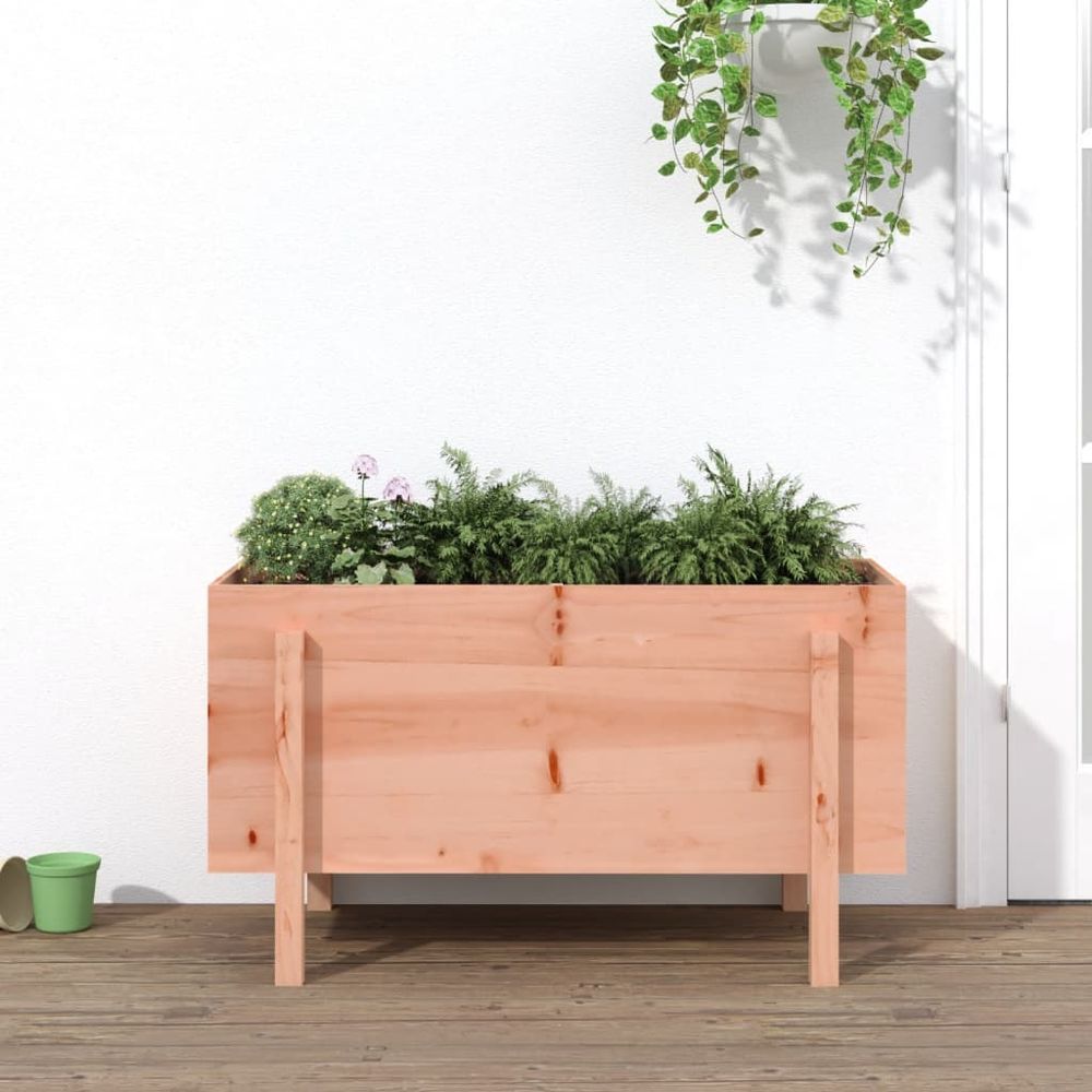 Carré potager surélevé bois douglas massif jardin 101x50x57 cm