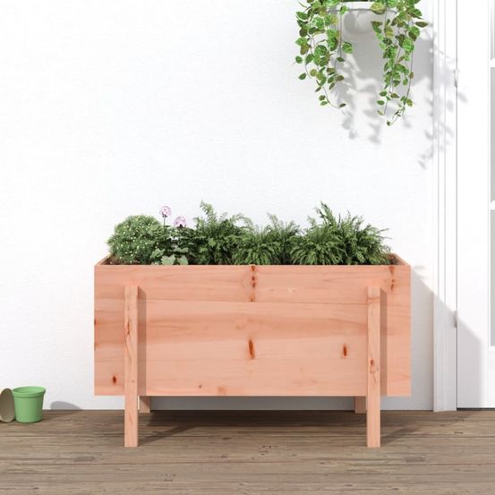 Carré potager surélevé bois douglas massif jardin 101x50x57 cm